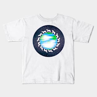 Unicorns Love Earth Kids T-Shirt